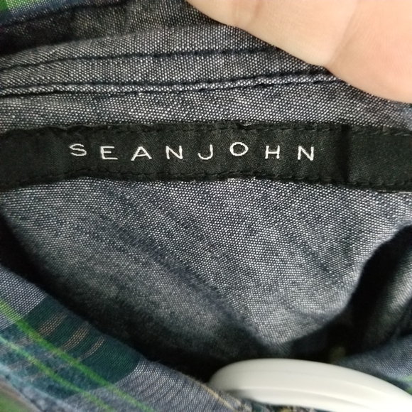 SEAN JEAN | plaid short sleeve button down shirt - Picture 5 of 7